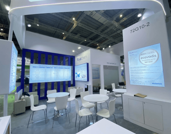 Royalchem exhibition booth 72G10 at CAC 2026 Hall 7.2 Shanghai NECC