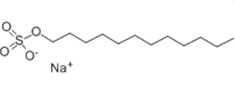 Sodium Lauryl Sulfate (SLS) molecular structure