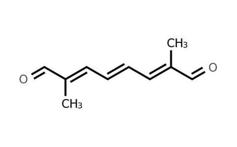 (E,E,E)-2,7-Dimethylocta-2,4,6-trienedial Molecular Structure Formula