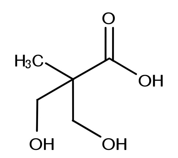 2,2-Bis(hydroxymethyl)propionic Acid CAS 4767-03-7 Molecular Structure