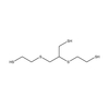 2,3-Bis(2-sulfanylethylsulfanyl)propane-1-thiol Molecular Structure
