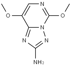 5,8-Dimethoxy-[1,2,4]triazolo[1,5-c]pyrimidin-2-amine structure, Penoxsulam intermediate CAS 219715-62-5 C7H9N5O2
